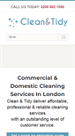 Mobile Screenshot of cleantidy.co.uk