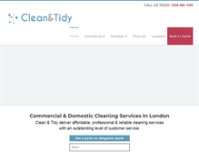 Tablet Screenshot of cleantidy.co.uk